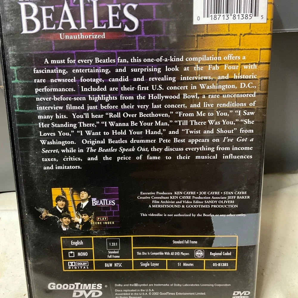 DVD - The Beatles - unauthorized. V137